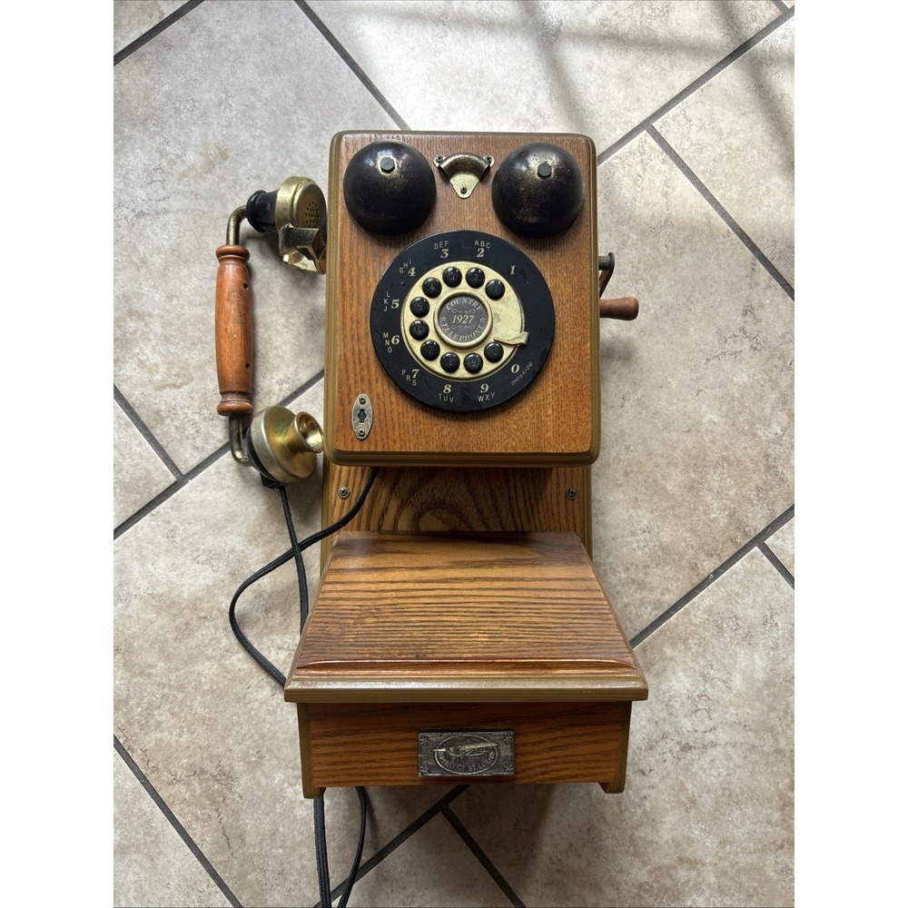P F Sound Collection Wood Wall Telephone w/ Crank no hand Model 541.041